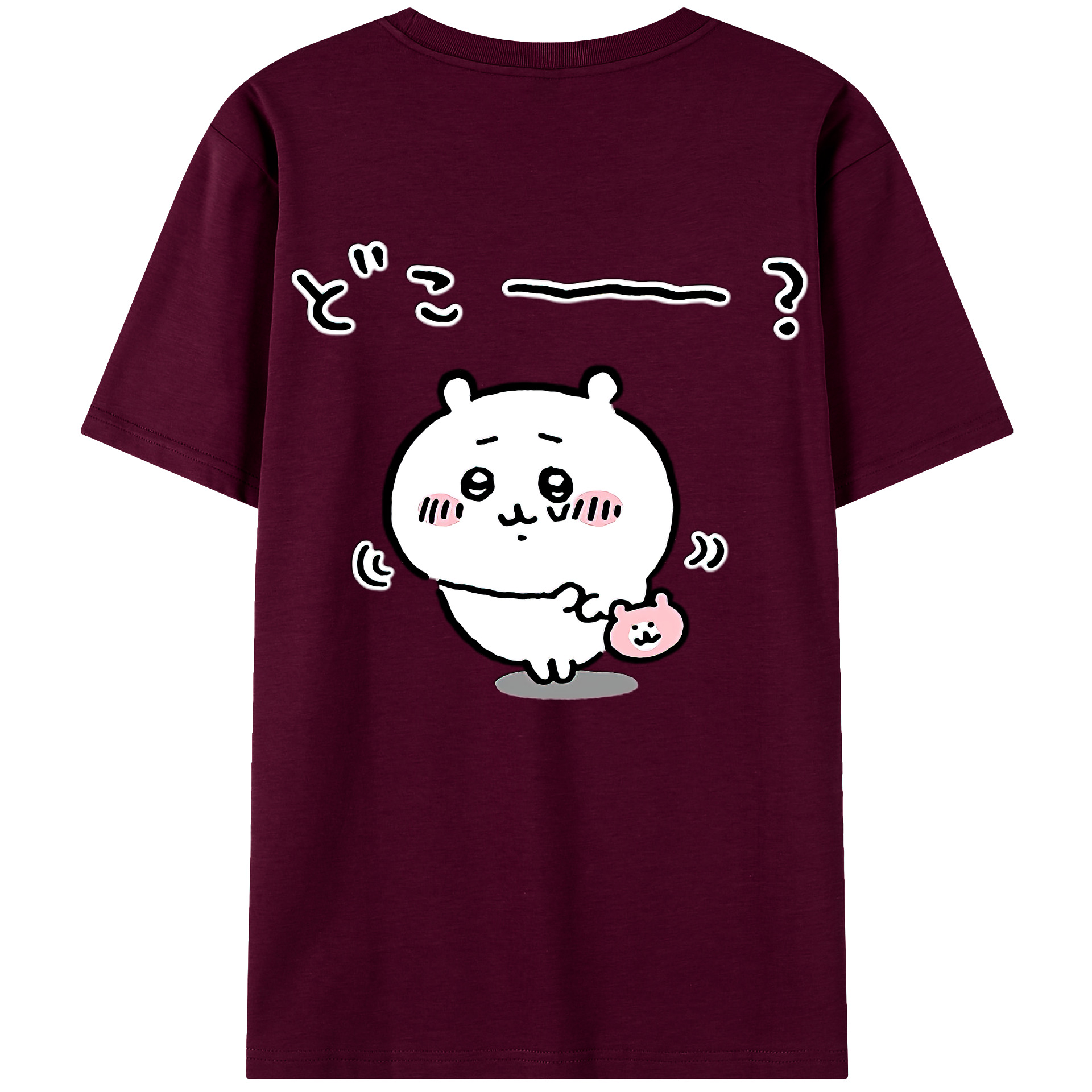 （画像用） ちいかわ ちいかわ Chii-kawa chiikawa レディース半袖Tシャツ(バックプリント)